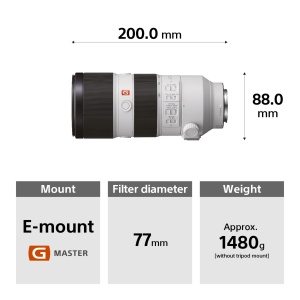 Teleobiectiv Sony SEL70200GM 70-200mm f2.8 GM OSS, compatibil cu A7, ZV-E10 - Img 7