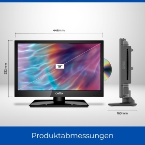 Televizor LED Cello C1920FSDE 19 inch Full HD cu DVD Player si Tuner Triplu - Img 2