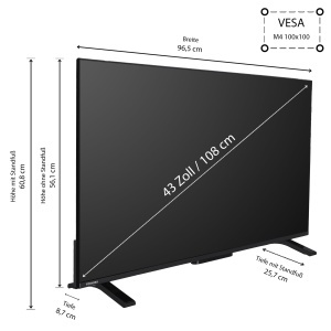 Televizor Smart Toshiba 43UV2363DG 43 inch 4K UHD HDR VIDAA - Img 3