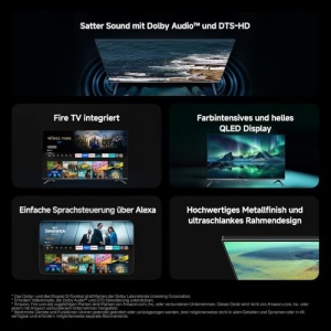 Televizor Smart Xiaomi TV F Pro 32, QLED 32 inch, Dolby Audio, Fire OS7 - Img 2