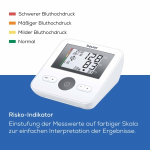Tensiometru Beurer BM 27 cu control de potrivire a mansetei, validat clinic, pentru circumferinta bratului de 22-42 cm, indicator de risc, detectarea aritmiei, notificarea erorilor de aplicare - Img 3