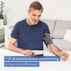 Tensiometru Beurer BM 64 pentru brat, detectarea fibrilatiei atriale (AFib) pentru prevenirea accidentului vascular cerebral, conexiune la aplicatie, indicator de repaus patentat, manseta pentru brate de la 22-42 cm, dispozitiv medical - Img 2