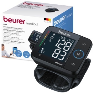 Tensiometru de incheietura Beurer BC 54, tehnologie de umflare, conectivitate Bluetooth, indicator de risc