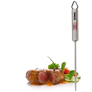 Termometru digital de bucatarie DOMO DO3100, inox, afisaj iluminat, masurare rapida - Img 1