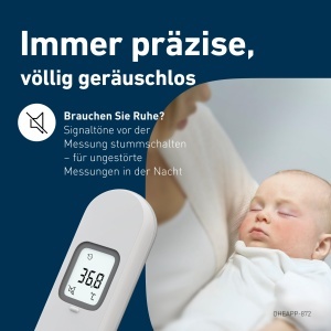 Termometru digital OMRON Gentle Temp 730 contactless pentru frunte cu senzor de distanta si memorie - Img 6