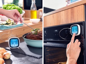 Termometru digital pentru friptura Leifheit termometru pentru gratar cu niveluri de gatire si cronometru prestabilite termometru magnetic pentru carne - Img 3