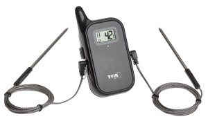 Termometru digital pentru gratar TFA Dostmann Twin 14.1511, 2 sonde, negru - Img 4