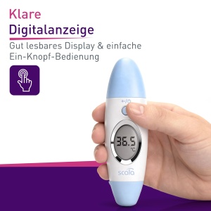 Termometru digital scala SC 53 pentru masurarea temperaturii la ureche si frunte, 3 secunde - Img 4