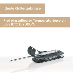 Termometru digital SEVERIN SEVO ZB 8126 din inox pentru gratar temperatura ajustabila 10degC-300degC - Img 2