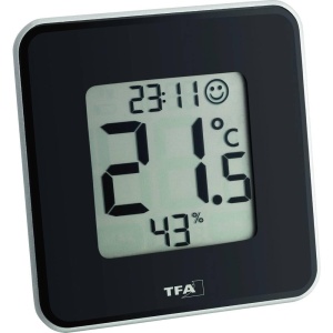 Termometru-Higrometru Digital TFA Dostmann 30.5021.01, Negru