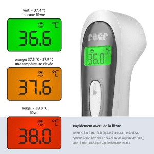Termometru Infrarosu Reer Colour Softtemp, Contactless, 3 in 1, Display Iluminat - Img 4