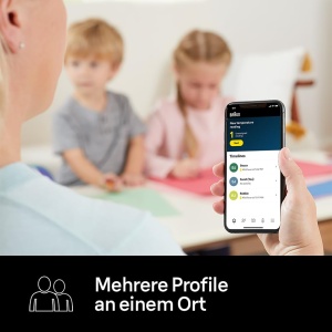 Termometru pentru urechi Braun ThermoScan(r) 7+ connect | Compatibil cu aplicatia Braun Family Care(tm) | Tehnologie de precizie(r) a varstei | Afisaj digital cu coduri de culori | Prietenos cu bebelusii si copiii mici - Img 5