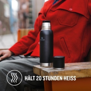 Termos din otel Stanley Adventure To-Go 0.75L - Negru, Izolatie Vakuum - Img 4