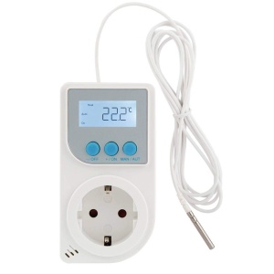 Termostat digital Xavax pentru incalzire si racire, 3680W, cu senzor de temperatura