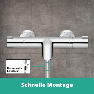 Termostat pentru cada hansgrohe Ecostat 1001 CL, crom, cu SafetyStop, 20 lmin - Img 6