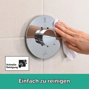 Termostat pentru dus hansgrohe ShowerSelect Comfort S, crom, 2 functii, SafetyStop - Img 2