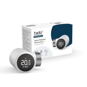 Termostat radiator inteligent tado Smart Radiator Thermostat X, control prin aplicatie, design compact