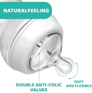 Tetina Chicco NaturalFeeling Silicon 0M Anti-Colici Forma Brustei - Img 4