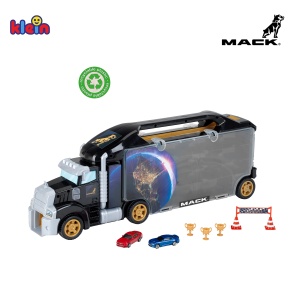 Theo Klein 3500 Mack Collective Box Truck cu rampa de plecare integrata | 26 compartimente de depozitare | Rampa pentru curse cool | Dimensiuni: 62,9 cm x 12 cm x 23,6 cm | Jucarii pentru copii de la 3 ani - Img 9
