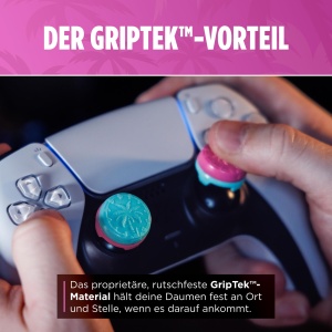 Thumbsticks pentru controller KontrolFreek Action Adventure Heist Edition PS5PS4, Rosa Blau - Img 6
