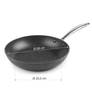 Tigaie antiaderenta Lacor 27026 aluminiu turnat 26 cm negru - Img 2