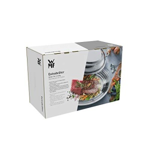 Tigaie cu capac WMF potrivita pentru cuptor, 8,5 l, tigaie cu inductie, otel inoxidabil Cromargan, capac cu inductie, termometru pentru prajire, 41x28,5x18cm - Img 16
