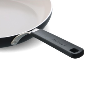 Tigaie din aluminiu KitchenAid 24 cm, antiaderenta ceramica, neagra - Img 8