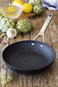 Tigaie din aluminiu Monix M741228, 28 cm, neagra, antiaderenta - Img 5
