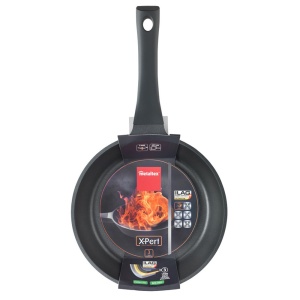 Tigaie din aluminiu turnat Metaltex XPERT, 24 cm, antiaderenta, neagra