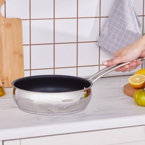 Tigaie din inox Karaca Emirgan 22 cm, capacitate 2.3 L, antiaderenta - Img 3