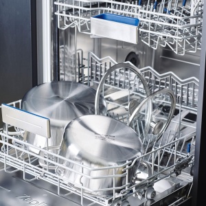 Tigaie din inox KitchenAid MultiPly 24 cm, 3.10 L, cu capac din sticla - Img 7