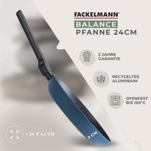 Tigaie Fackelmann Balance 24cm Aluminiu Reutilizat Antiaderenta Ceramica Inductie - Img 3