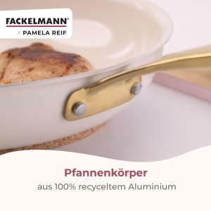 Tigaie Fackelmann Pamela Reif O 20 cm Aluminiu Recycled Coating Ceramica PFAS-Free - Img 8