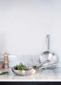 Tigaie Lacor 45328 din inox 1810, antiaderenta, cu maner ergonomic - Img 3