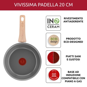 Tigaie Lagostina Vivissima 20 cm Antiaderenta Ceramica Compatibila Inductie - Img 5