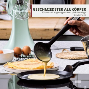 Tigaie pentru clatite KitchenAid Classic, 24 cm, neagra, antiaderenta - Img 5