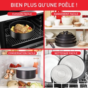 Tigaie pentru clatite Tefal Ingenio Eco Resist, 27 cm, antiaderenta, aluminiu - Img 3