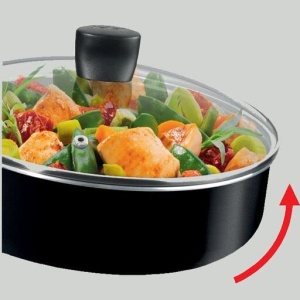 Tigaie Tefal Easy CookClean B5543202 24 cm Antiaderenta Capac inclus Compatibila cu plite pe gaz si electrice - Img 5