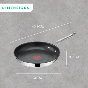 Tigaie Tefal Jamie Oliver 24 cm, inox, antiaderenta, termostat - Img 6