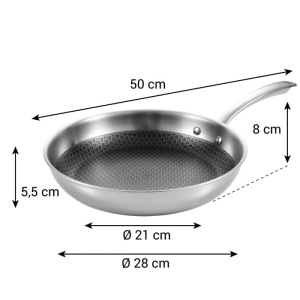 Tigaie Tescoma SteelCRAFT 28 cm din otel inoxidabil - Img 5