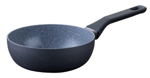 Tigaie wok Fackelmann Cosmo 20 cm aluminiu invelis ceramic Excilon maner Soft-Touch gri