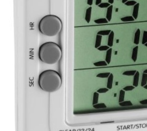 Timer digital TFA Dostmann 3-functii, alb, cu magnet, 19h 59min - Img 3