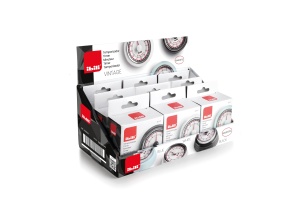 Timer mecanic retro IBILI, 7,5 cm, metal emailat, diverse culori - Img 5