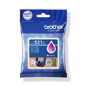 Tintenpatrona Brother LC521M, Magenta, Originala, 500 pagini