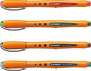 Tintenroller STABILO worker medium, 0,5 mm, 4 culori - Img 2