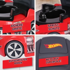 Toaleta pentru copii Hot Wheels 2-in-1, design masina de curse, rosu - Img 5