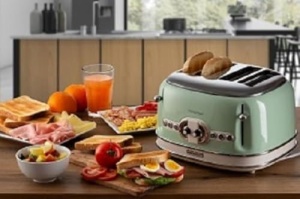 Toaster Ariete Vintage 156 Verde 1600W 6 trepte de prajire 4 felii - Img 10