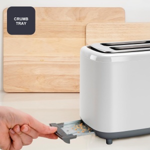 Toaster BlackDecker BXTO820E, 820W, 2 fante, alb - Img 4