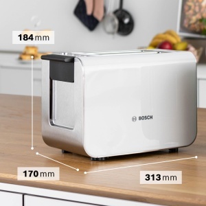 Toaster Bosch Styline TAT8611N, 800W, Functie Lift, InoxAlb - Img 3