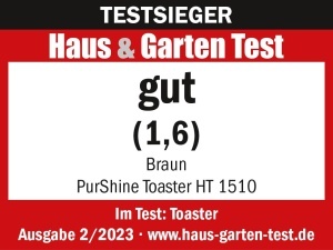 Toaster Braun PurShine HT1510 WH, 900W, 8 Rostgrade, Alb - Img 5
